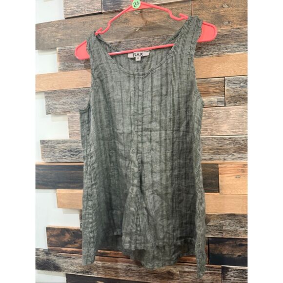 Flax NWOT linen sleeveless top size small - Picture 2 of 7